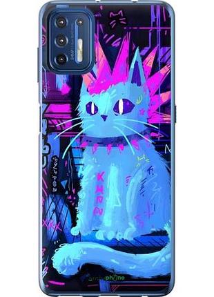 Чехол на motorola g9 plus кот панк моторола г9 плюс