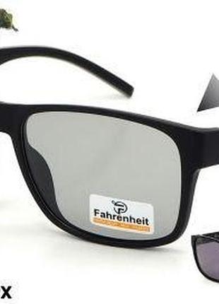 Очки для водителей фотохромные антифары fahrenheit fh303_col.01px с поляризацией черный