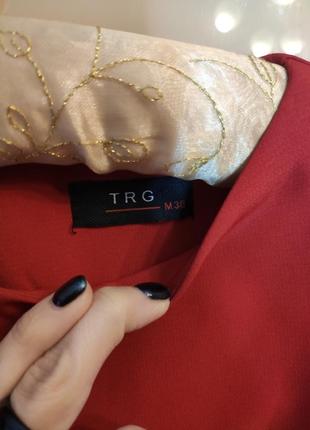 Приталенное красное платье от trg7 фото