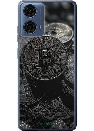 Чехол на motorola moto g24 power black bitcoin "6090u-3665-10746"