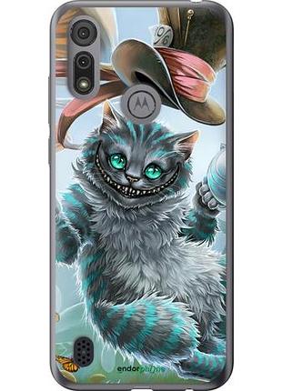 Чехол на motorola e6s чеширский кот 2 "3993u-2001-10746"