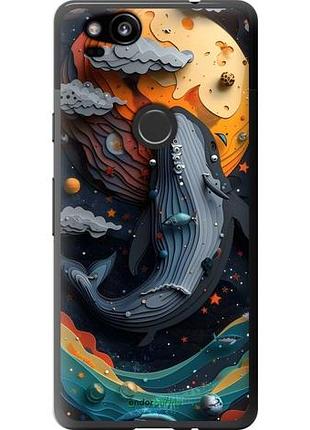 Чохол на google pixel 2 кит у космосі
