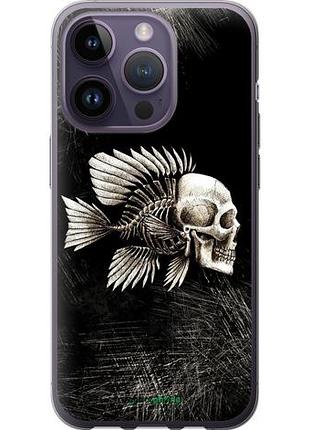 Чехол на iphone 14 pro рыбо-человек "683u-2646-10746"