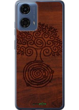 Чехол на motorola moto g24 power узор дерева "4119u-3665-10746"