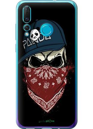 Чехол на huawei nova 4 череп в кепке "4127u-1632-10746"