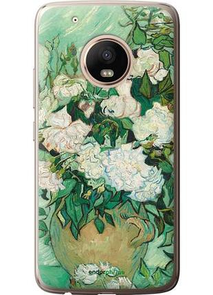 Чохол на motorola moto g5 plus вінсент ван гог. ваза з трояндами "5543u-1038-10746"