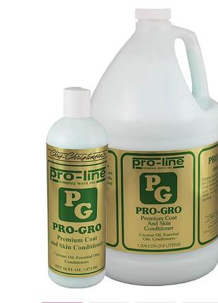 Кондиционер chris christensen pro gro premium для восстановления сухой и поврежденной шерсті с кокосовым масло 200 мл разлив