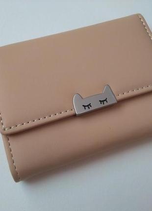 Новий компактний милий короткий гаманець кішка кіт мініатюрний гаманець з кішечкою