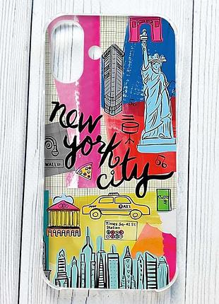 Чохол з потовщеними кутами на iphone 16 plus new york city (принт 315)