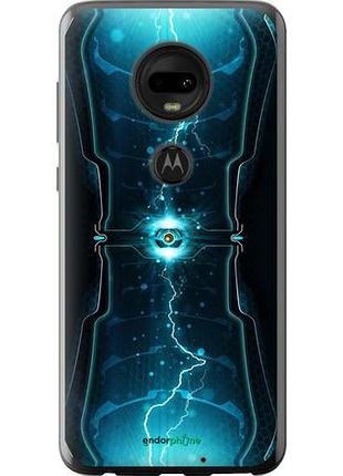 Чехол на motorola moto g7 молнии в цилиндре "120u-1614-10746"