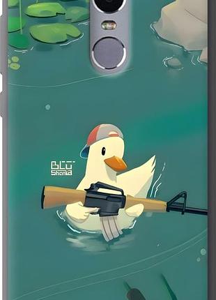 Чехол на xiaomi redmi note 4 уточка с автоматом сяоми редми ноут 4