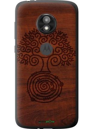 Чехол на motorola moto e5 play узор дерева "4119u-1429-10746"