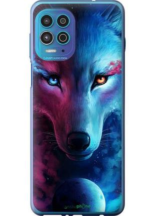 Чехол на motorola edge s арт-волк "3999u-2860-10746"