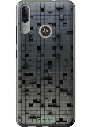 Чехол на motorola moto e6 plus кубики "1061u-1780-10746"