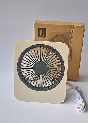 Вентилятор настольный ультра компактны от сети usb fan m5-asc черный