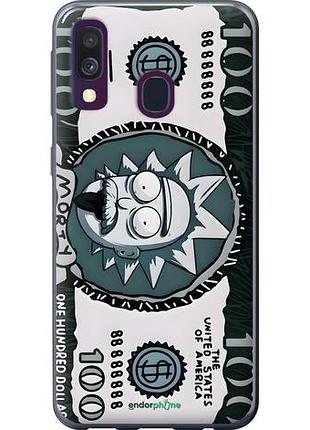 Чехол на samsung galaxy a40 2019 a405f рик 100 самсунг а40 2019 а405ф