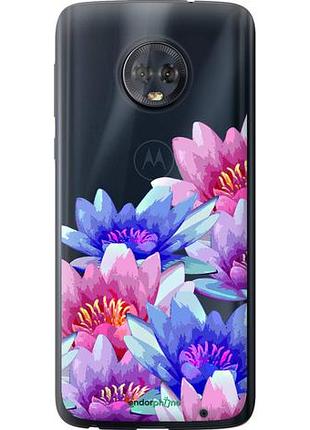 Чехол на motorola moto g6 plus лотос "4862u-976-10746"