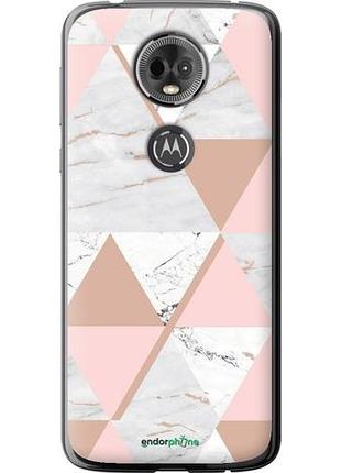 Чехол на motorola moto e5 plus мраморная симметрия "4344u-1412-10746"
