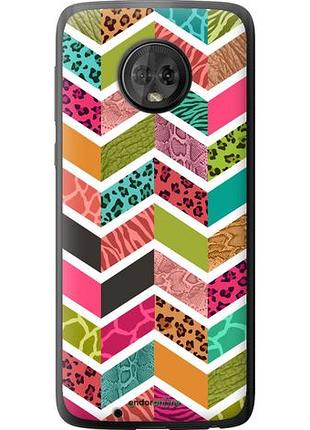 Чехол на motorola moto g6 шеврон v3 "1058u-982-10746"