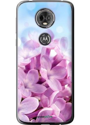 Чехол на motorola moto e5 plus сирень "527u-1412-10746"