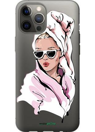 Чехол на iphone 12 pro max девушка в очках 2 "4714u-2054-10746"