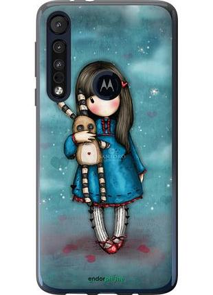 Чехол на motorola one macro девочка с зайчиком "915u-1812-10746"