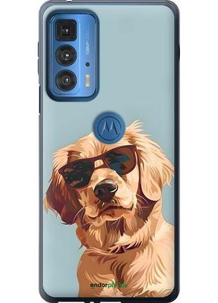 Чехол на motorola edge 20 pro пес в очках моторола эдж 20 про