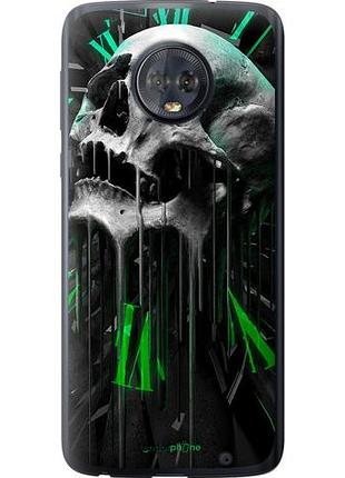 Чохол на motorola moto g6 plus череп-годинник "4100u-976-10746"