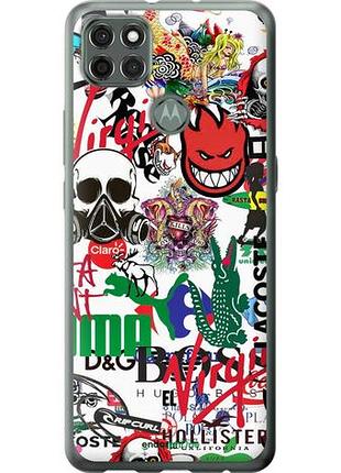 Чехол на motorola g9 power many different logos "4022u-2229-10746"