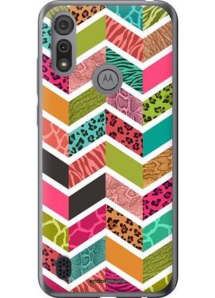 Чехол на motorola e6s шеврон v3 "1058u-2001-10746"