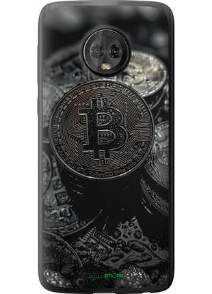 Чехол на motorola moto g6 black bitcoin "6090u-982-10746"