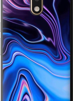 Чехол на motorola moto g4 узор воды "4491u-511-10746"