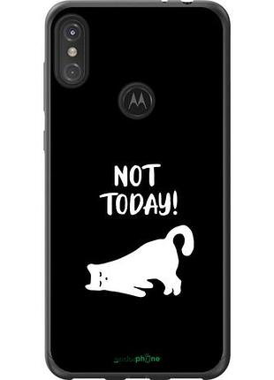 Чохол на motorola one power втомлений кіт "4535u-1588-10746"