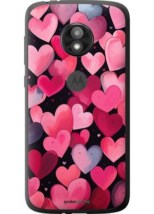 Чехол на motorola moto e5 play сердечки 4 "5662u-1429-10746"