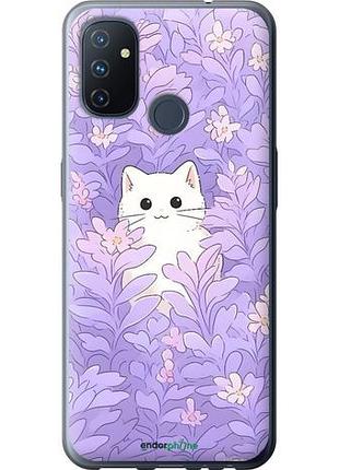 Чехол на oneplus nord n100 котик в цветах 1+ норд н100