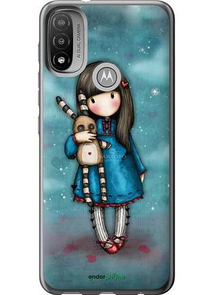 Чохол на motorola e20 дівчинка із зайчиком "915u-2509-10746"