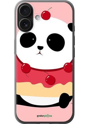 Чохол на iphone 16 plus панда з пончиком "3991u-3714-10746"