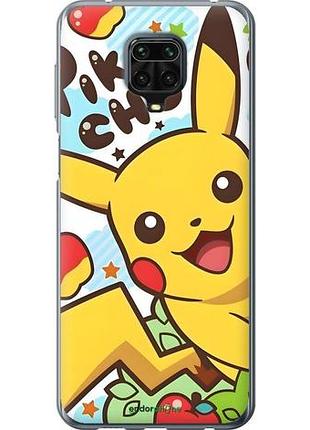 Чехол на xiaomi redmi note 9s пикачу 2 сяоми редми ноут 9с2