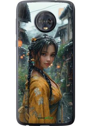 Чехол на motorola moto g6 plus anime-girl "6133u-976-10746"