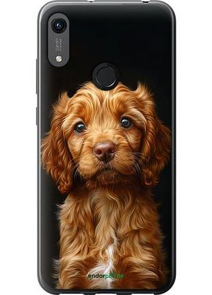 Чехол на huawei honor 8a cocker spaniel на черном фоне "6137u-1635-10746"