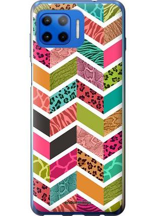 Чехол на motorola moto g plus шеврон v3 "1058u-2202-10746"