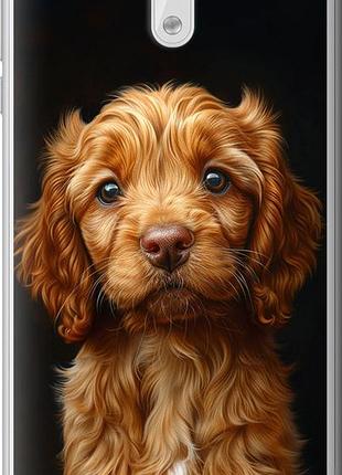 Чехол на nokia 3 cocker spaniel на черном фоне "6137u-818-10746"