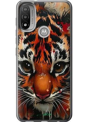 Чехол на motorola e20 mini tiger "6052u-2509-10746"