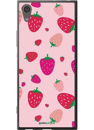 Чехол на sony xperia xa1 g3112 клубнички "4332u-964-10746"