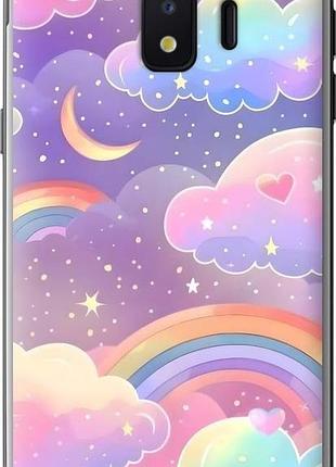 Чехол на samsung galaxy j2 core облака и радуга самсунг й2 кор