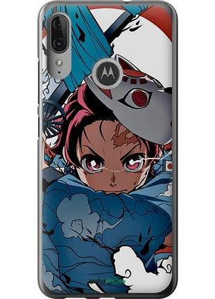 Чехол на motorola moto e6 plus танджиро камадо "5574u-1780-10746"