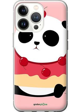 Чехол на iphone 13 pro панда с пончиком "3991u-2372-10746"