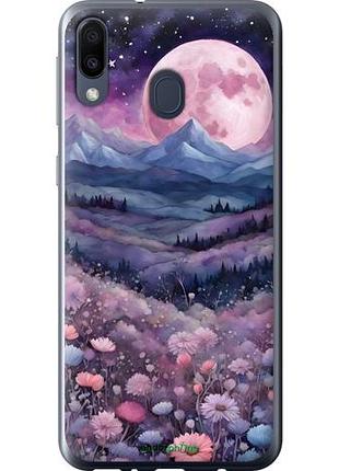 Чехол на samsung galaxy m20 ночь луна арт самсунг м20