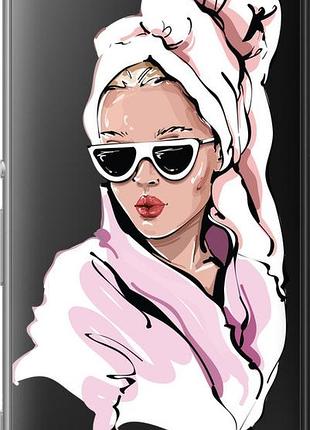 Чохол на sony xperia m5 e5633 дівчина в окулярах 2"4714u-217-10746"
