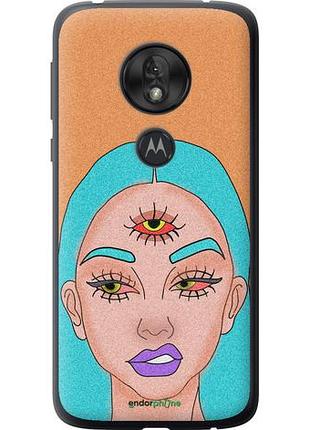 Чехол на motorola moto g7 play девушка рисунок "4576u-1656-10746"